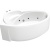 Акриловая ванна Bas Флорида 160x88 L без гидромассажа Акриловая ванна Bas Флорида 160x88 L без гидромассажа