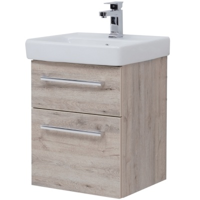 Тумба под раковину Dreja Q Max 55 77.0002D подвесная Дуб кантри