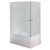 Душевой уголок Royal Bath BP 100х80 RB8100BP-C-L с поддоном профиль Белый стекло матовое