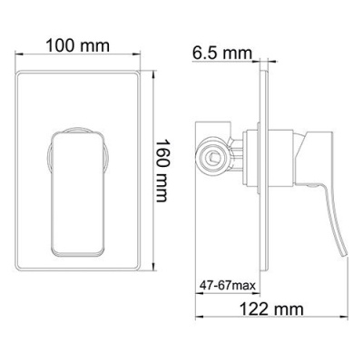 Смеситель для душа WasserKRAFT Aller 10651W Белый