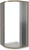 Душевой уголок Good Door Jazze R-80-B-BR 80x80 профиль Бронза стекло тонированное