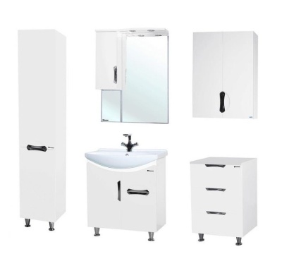 Шкаф пенал Bellezza Лагуна 35 L Белый