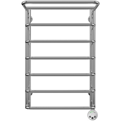 Электрический полотенцесушитель Terminus Полка П7 450x696 4660059921075 с полкой Хром