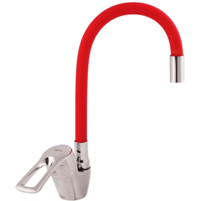 Смеситель для кухни Zerix YUB 181 ZX0249 Красный Хром