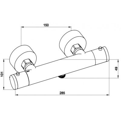 Смеситель для душа Kaiser Thermo 18344 Хром