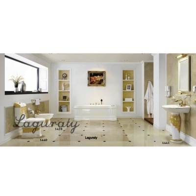 Унитаз компакт Laguraty 1440A с бачком и сиденьем Микролифт