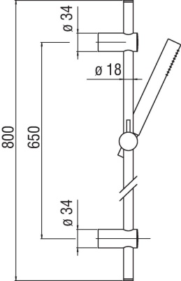Душевой гарнитур Nobili Oz AD140/18CR Хром