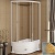 Душевой уголок Radomir 120x80 R 1-03-1-2-0-0091 с поддоном профиль Белый стекло матовое Душевой уголок Radomir 120x80 R 1-03-1-2-0-0091 с поддоном профиль Белый стекло матовое