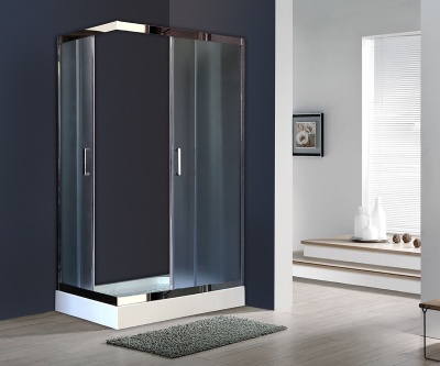 Душевой уголок Royal Bath HP 120х80 RB8120HP-C-CH-L с поддоном профиль Хром стекло матовое