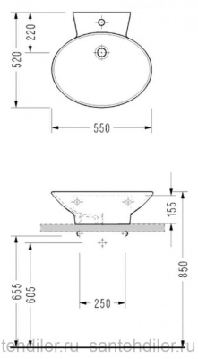Раковина-чаша Serel 55 CH01 Белая