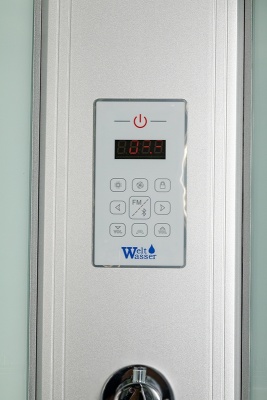 Душевая кабина WeltWasser WW500 Nesse 1004 100x100 10000003285 профиль Хром стекло прозрачное