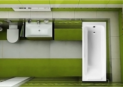 Чугунная ванна Jacob Delafon Parallel 170x70 E2948-00 с антискользящим покрытием