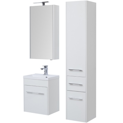 Шкаф пенал Aquanet Августа 35 210016 Белый