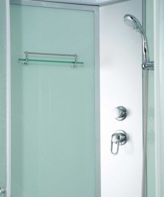 Душевая кабина Erlit Comfort ER3512TPR 120x80 задняя стенка Белая стекло матовое