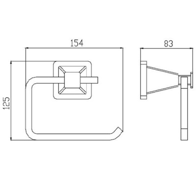 Кольцо для полотенец Kaiser KH-1131 Хром