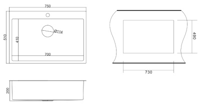 Кухонная мойка Paulmark Saar 75 PM807551-BS Брашированная сталь
