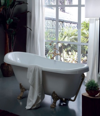 Акриловая ванна Kerasan Retro 170x77 Хром