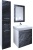 Шкаф пенал Marka One Idalgo 30П L Black stone