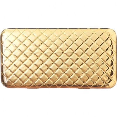 Корзина для белья Cameya Стеганая GC-B большая Золотая, кант золото