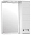 Зеркало со шкафом Style Line Ирис 65 С с подсветкой Белый глянец
