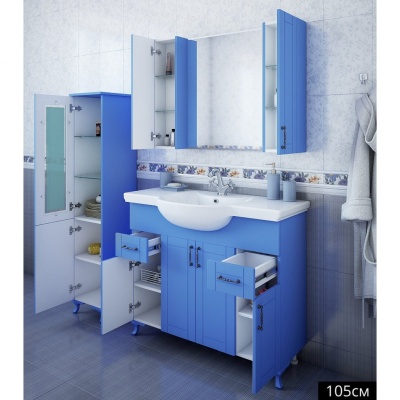 Тумба с раковиной Sanflor Глория 105 С000005714 Белая