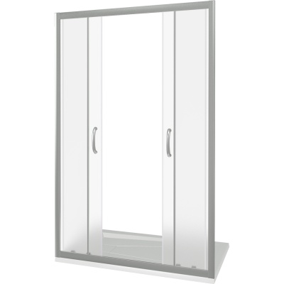Душевая дверь в нишу Good Door Infinity WTW-TD-170 170 профиль Хром стекло прозрачное