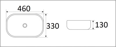 Раковина CeramaLux 46 78475 Бежевая