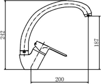 Смеситель для кухни Fashun A4104 Хром