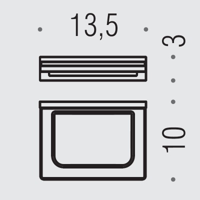 Мыльница Colombo Design Look B1601.RRO Матовый хром