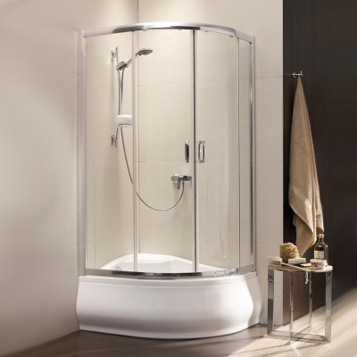 Душевой уголок Radaway Premium Plus E 1700 100x80 профиль Хром стекло прозрачное