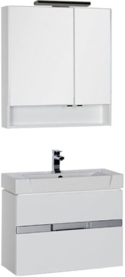 Тумба под раковину Aquanet Виго 80 183405 подвесная Белая