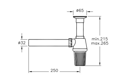 Сифон Vitra A45109EXP Белый