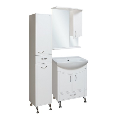 Зеркало со шкафом Runo Севилья 60 R Белое