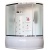 Душевая кабина Royal Bath ALP 140x95 RB140ALP-C-CH-L с гидромассажем стекло матовое задние стенки Белые