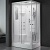 Душевая кабина SSWW BU102A L 120x85 с баней профиль Белый задняя стенка Белая