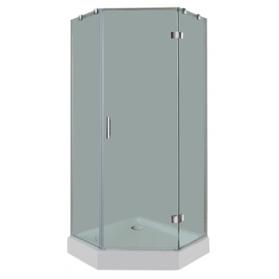 Душевой уголок Pucsho Trapez TR 331 90x90 профиль Хром стекло тонированное