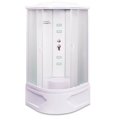 Душевая кабина Mirwell MR3509TPF-C3 90х90 с гидромассажем профиль Белый стекло матовое