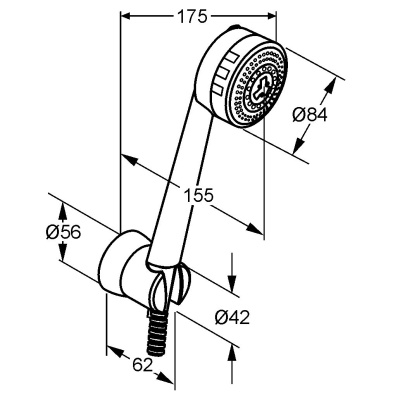 Душевой гарнитур Kludi Zenta 6075005-00 Хром