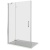 Душевая дверь в нишу Good Door Saturn WTW-140-C-CH 140 L профиль Хром стекло прозрачное