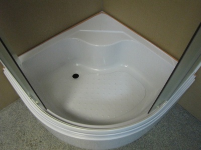 Душевой уголок Parly ZЕ90 90х195 профиль Белый стекло матовое