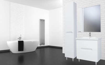 Зеркало со шкафом Bellezza Андрэа 80 L Белое