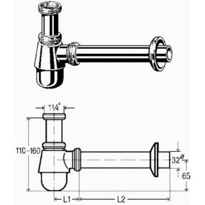 Сифон Viega 114619 Хром