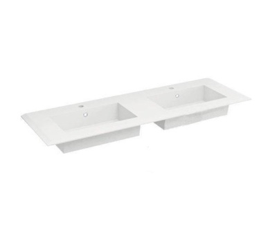 Bellagio Раковина 176 с двумя чашами 50216 Bianco opaco