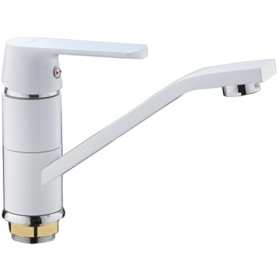 Смеситель для кухни Frap F453 Белый Хром
