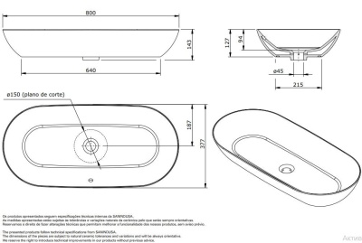Раковина Sanindusa Sanlife 80 136399004 Белая