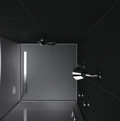 Душевой лоток Berges Wasserhaus B1 Keramik 600 091017 с решеткой Хром глянец