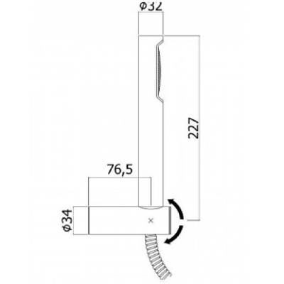 Душевой гарнитур Paffoni Birillo ZDUP054CR Хром