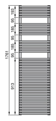 Полотенцесушитель Zehnder Forma Spa LF-180-050-05 Белый