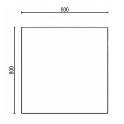 Зеркало Акватон Брук 80 1A200202BC010 Белое