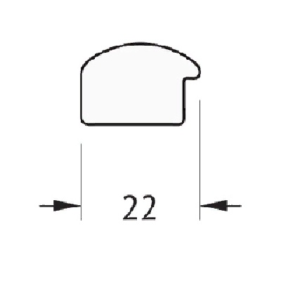 Зеркало Evoform Definite 128х68 Витое золото